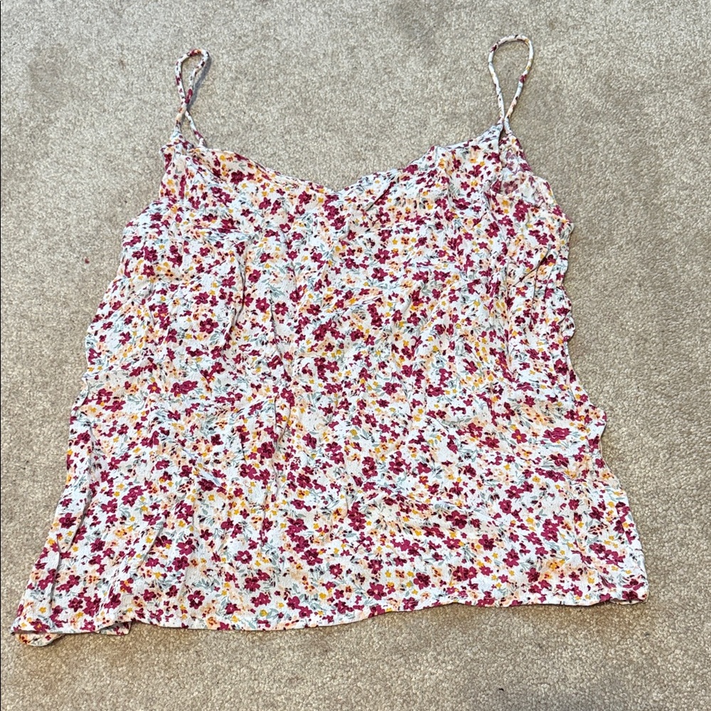 Cotton On Floral Camisole in Red, White, and Yellow
